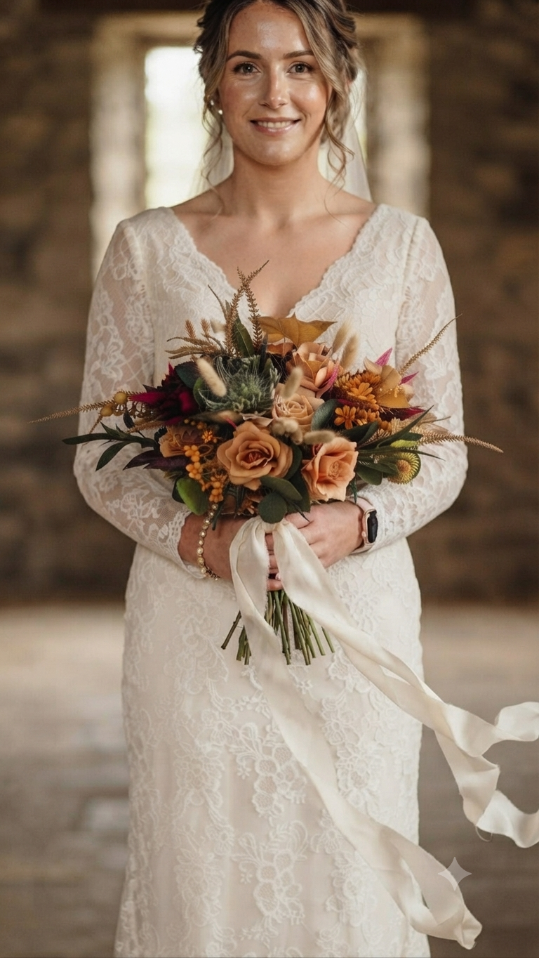 artificial autumn bouquet uk